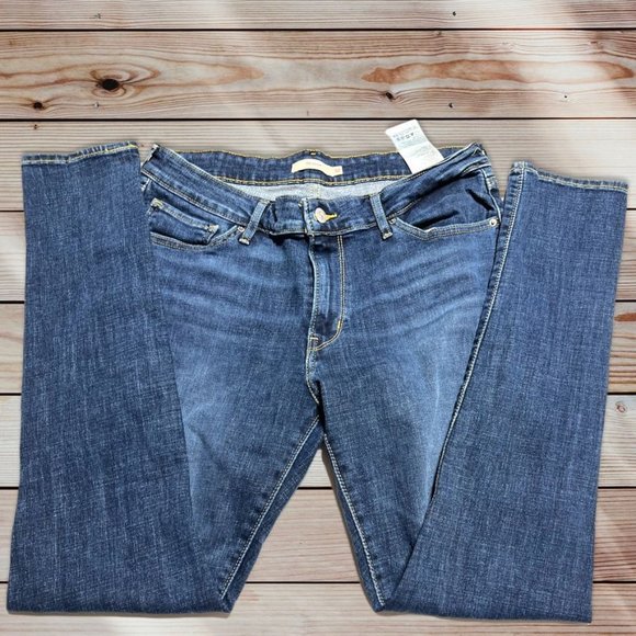 Levi's 711 Skinny Jeans Blue Waist 32 - Picture 9 of 10